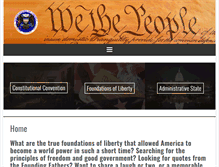 Tablet Screenshot of foundationsofliberty.org